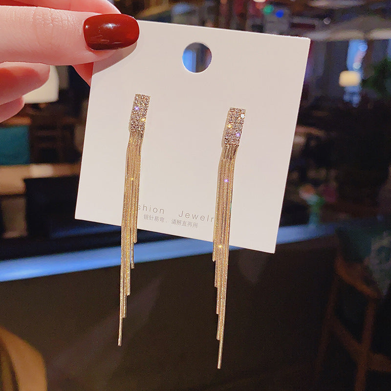 チェーンピアス K18 ピアス ロングアメリカンピアス アクセサリー1892