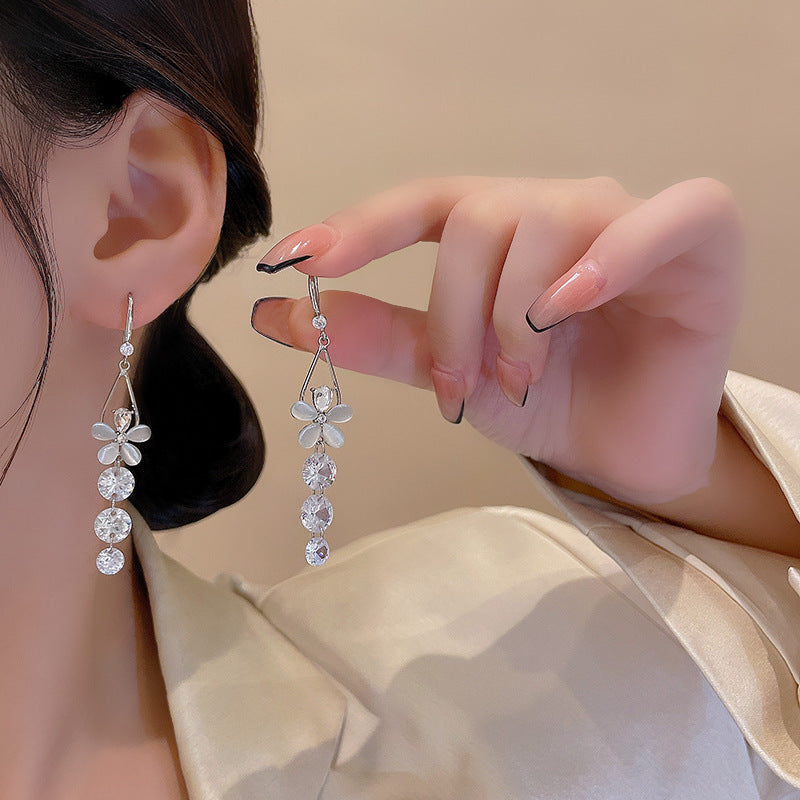 チェーンピアス K18 ピアス ロングアメリカンピアス アクセサリー5454