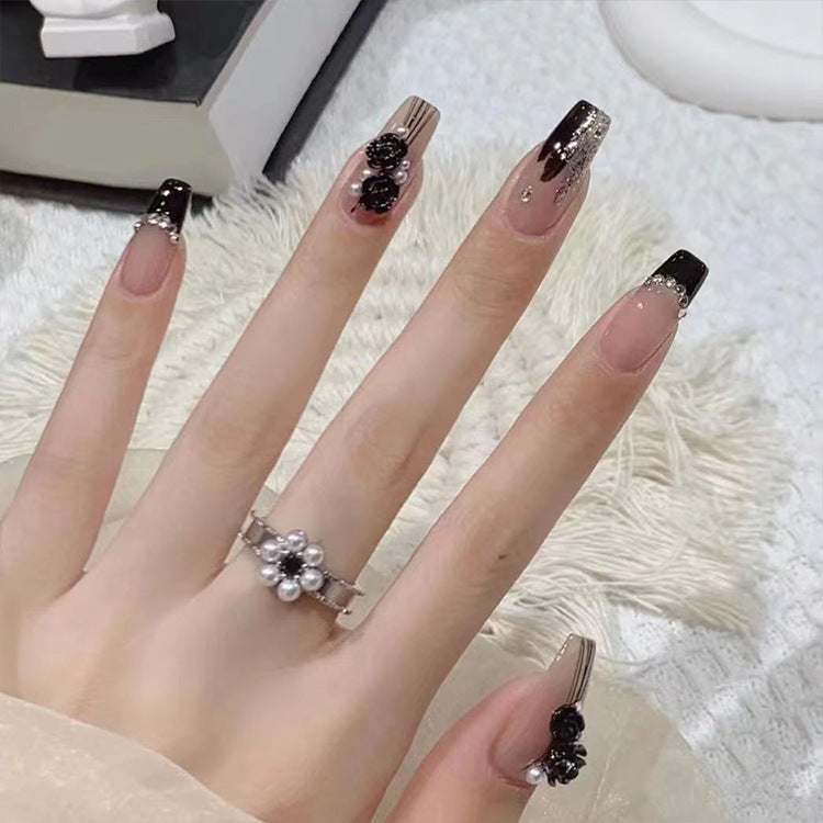 ネイルチップ ミディアム オーバル 人気 3d マグネット デザイン ファッション 260