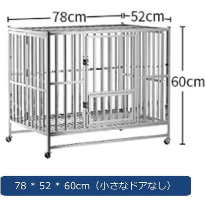 犬用ケージ 犬小屋 犬用ケージ 大型犬ケージ あらゆる種類のペットの犬と猫に適したステンレス製の犬用ケージ、大型犬と犬用ケージ ペットショップのケージ
